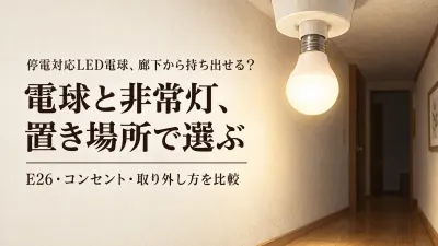 楽天でレビュー数が多い停電対応LED電球・コンセント式非常灯6選｜廊下や洗面所で使って持ち出す選び方
