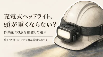 楽天でレビュー数が多い充電式ヘッドライト5選｜両手作業で頭の重さ・照射角度・スイッチを比較