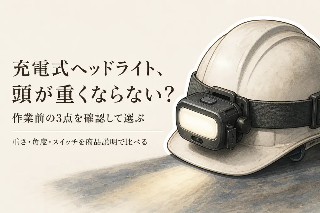 楽天でレビュー数が多い充電式ヘッドライト5選｜両手作業で頭の重さ・照射角度・スイッチを比較